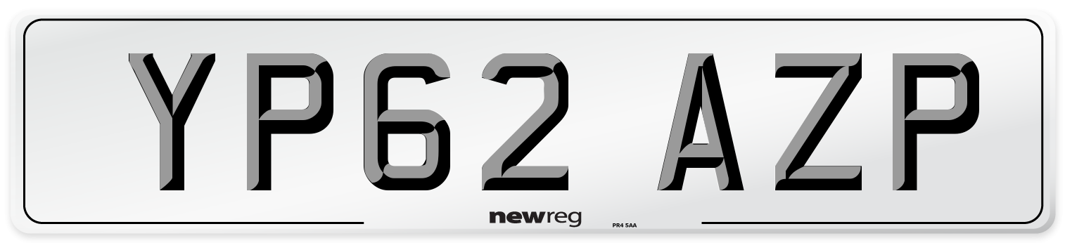YP62 AZP Number Plate from New Reg